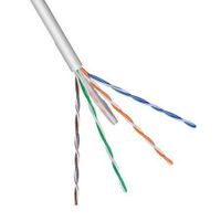 Netwerkkabel - Cat 6 - F/UTP - Flexibele kern - CCA - 6.0mm - 100 meter - PVC - Op rol - Grijs - Allteq - thumbnail