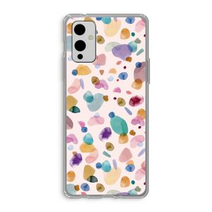 Terrazzo Memphis Pink: OnePlus 9 Transparant Hoesje