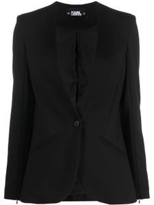 Karl Lagerfeld blazer à bande logo - Noir