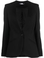 Karl Lagerfeld blazer à bande logo - Noir