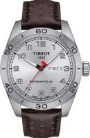 Horlogeband Tissot PRS 516 / T1314301603200A / T610046560 Leder Donkerbruin 20mm - thumbnail