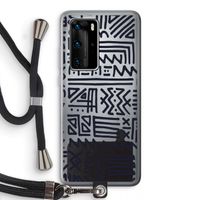 Marrakech print: Huawei P40 Pro Transparant Hoesje met koord