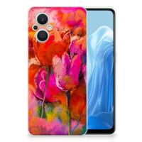 Smartphone hoesje OPPO Reno8 Lite Tulips