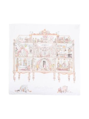 Atelier Choux couverture à motif intarsia - Blanc