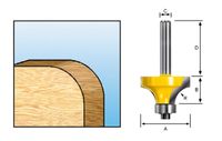 Makita Accessoires Afrondfrees+lag. HM 31,8mm S8 - D-11243 - thumbnail