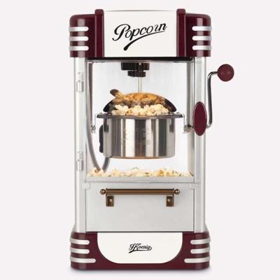 Popcornmachine - HKoeNIG - Retro design - Capaciteit 50g - Binnenverlichting