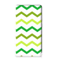 Samsung Galaxy A52 Hoesje met Magneet Zigzag Groen