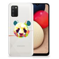 Samsung Galaxy A02s Telefoonhoesje met Naam Panda Color