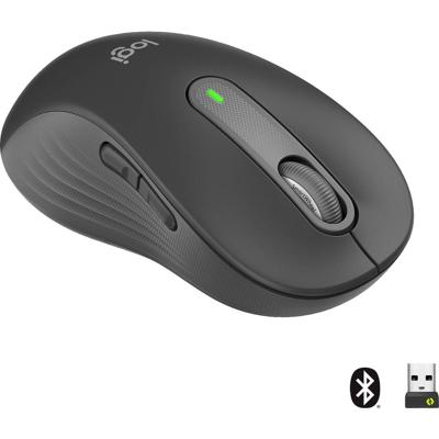 Logitech Signature M650 L left Muis Radiografisch, Bluetooth Maat: L Optisch Graphite 5 Toetsen 4000 dpi