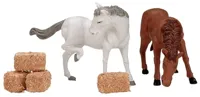 Lemax feed for the horses s/6 kerstdorp figuur type 3 Harvest Crossing 2001