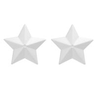 Glorex Hobby Piepschuim kerst ster - Set van 3x stuks - 15 cm - hobby knutselen vormen / figuren - w