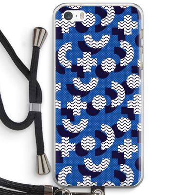 8-bit N°5: iPhone 5 / 5S / SE Transparant Hoesje met koord