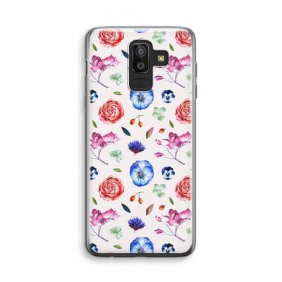 Bloemetjes: Samsung Galaxy J8 (2018) Transparant Hoesje