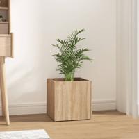 VidaXL Plantenbak 40x40x40 cm bewerkt hout sonoma eiken