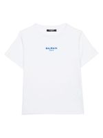 Balmain Kids t-shirt en coton à logo brodé - Blanc - thumbnail