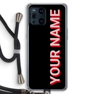 Namecase: Oppo Find X3 Pro Transparant Hoesje met koord