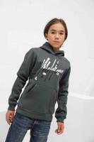Malelions Graffiti Split Hoodie Kids Donkergroen/Wit - Maat 140 - Kleur: Donkergroen | Soccerfanshop