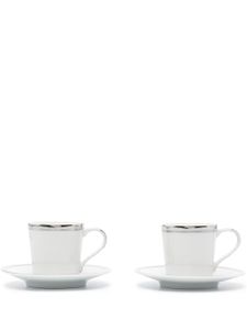 Ralph Lauren Home lot de deux sets à espresso Wilshire en porcelaines - Blanc