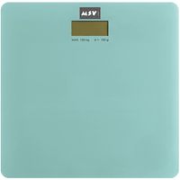 MSV Personen weegschaal - mintgroen - glas - 30 x 30 cm - digitaal - Weegschalen