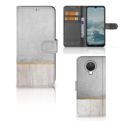 Nokia G10 | G20 | Book Style Case | Wood Concrete