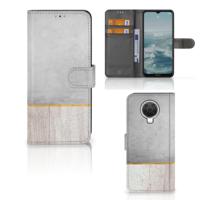 Nokia G10 | G20 | Book Style Case | Wood Concrete