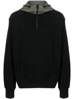 Alexander McQueen sweat à capuche contrastante - Noir