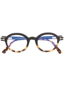 TOM FORD Eyewear lunettes de vue à monture ronde - Noir