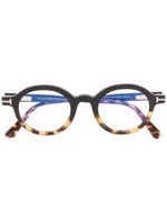 TOM FORD Eyewear lunettes de vue à monture ronde - Noir - thumbnail