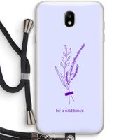Be a wildflower: Samsung Galaxy J7 (2017) Transparant Hoesje met koord
