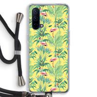 Flamingo party: OnePlus Nord CE 5G Transparant Hoesje met koord - thumbnail