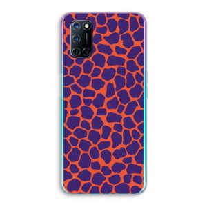 Purple Giraffe: Oppo A72 Transparant Hoesje