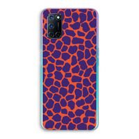 Purple Giraffe: Oppo A72 Transparant Hoesje