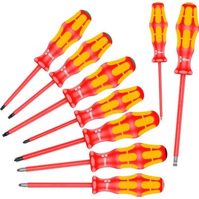 Wera 160 i/162 i/167 i/9 Schroevendraaierset Kraftform Plus Serie 100, 9-delig
