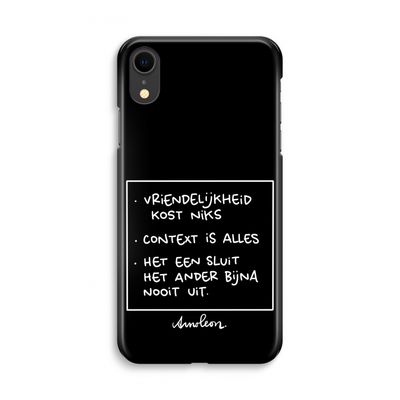 Mijn Motto's: iPhone XR Volledig Geprint Hoesje