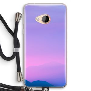 Sunset pastel: HTC U Play Transparant Hoesje met koord