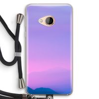 Sunset pastel: HTC U Play Transparant Hoesje met koord