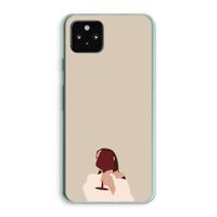 I drink wine: Google Pixel 5a 5G Transparant Hoesje