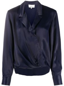 3.1 Phillip Lim blouse à design drapé - Bleu