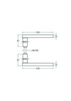 Krukpaar LAURA rvs mat