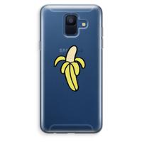 Banana: Samsung Galaxy A6 (2018) Transparant Hoesje - thumbnail