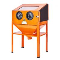 VEVOR 60 gallon zandstraalcabine, 40-120 PSI zandstraalcabine met standaard, robuuste stalen zandstraalmachine met straalpistool en 4 keramische mondstukken voor het verwijderen van verf, vlekken en roest