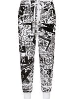 Dolce & Gabbana pantalon de jogging à imprimé graphique - Blanc