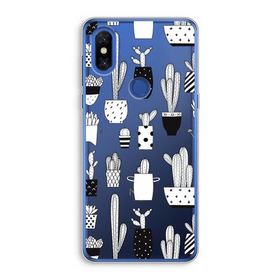 Cactusmotief: Xiaomi Mi Mix 3 Transparant Hoesje