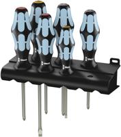Wera 3334/3350/3355/6 Schroevendraaier-set, RVS + houder, 6 -delig - 1 stuk(s) - 05032063001