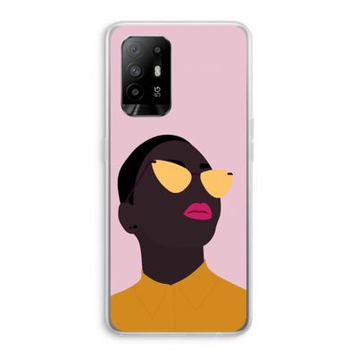 Yellow glasses: Oppo A95 5G Transparant Hoesje