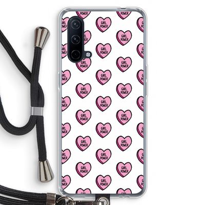 GIRL POWER: OnePlus Nord CE 5G Transparant Hoesje met koord