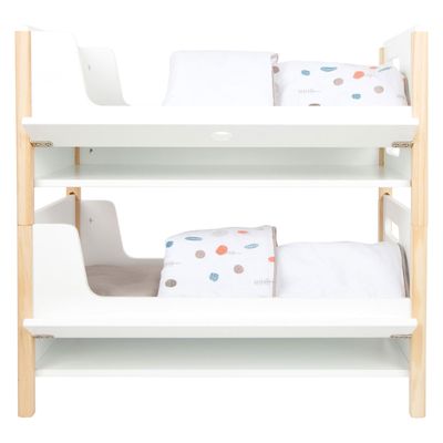 Small Foot houten poppenhoogslaper little button met beddengoed, 6dlg.