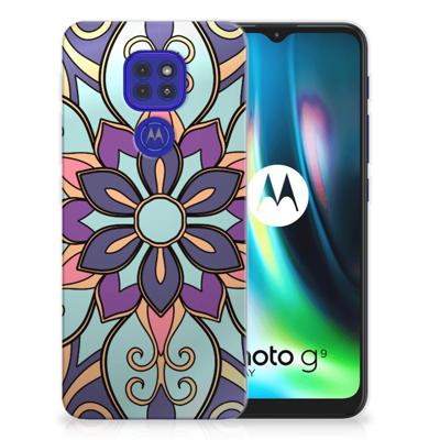 Motorola Moto G9 Play | E7 Plus | TPU Case | Purple Flower
