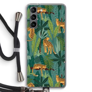 Luipaard 2: Samsung Galaxy S21 Transparant Hoesje met koord