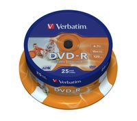 Verbatim 43538 DVD-R disc 4.7 GB 25 stuk(s) Spindel Bedrukbaar